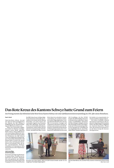 Bericht über Jubiläums-Vereinsversammlung, im «Bote der Urschweiz» vom 10.06.2025
